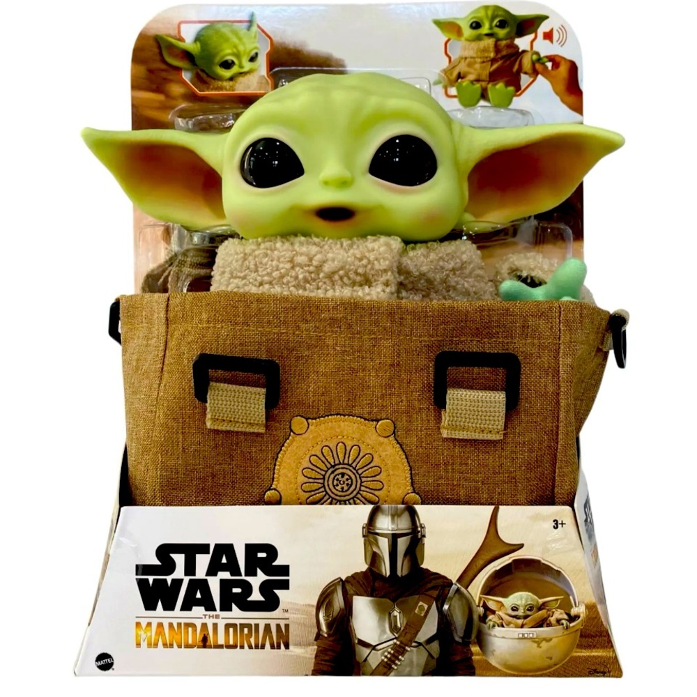Talking baby yoda just squeeze hand! Comes in original box brand new!